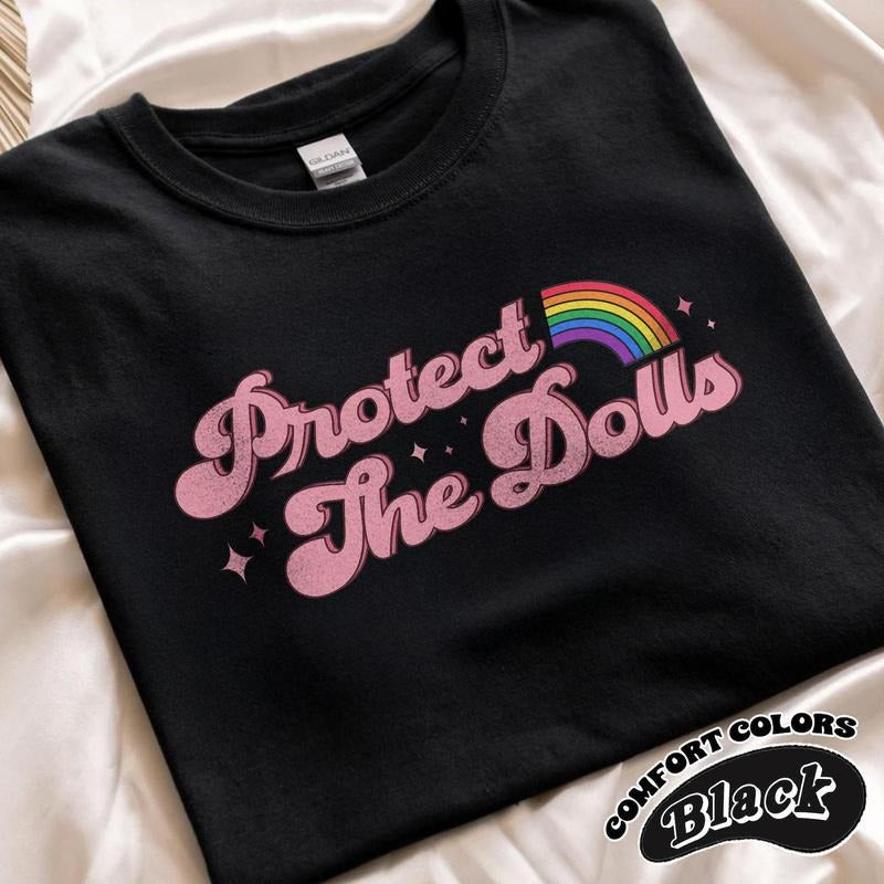 Comfort Color Protect The Dolls T-Shirt, Feminist T-Shirt, Gender Equality Shirt, Human Rights Activist Top, Short Sleeve Jersey Tee