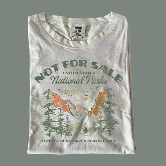 Comfort Color Vintage Protect Our National Parks Shirt, Subtle Anti Trump Shirt, Note for Sale, National Park unisex shirt