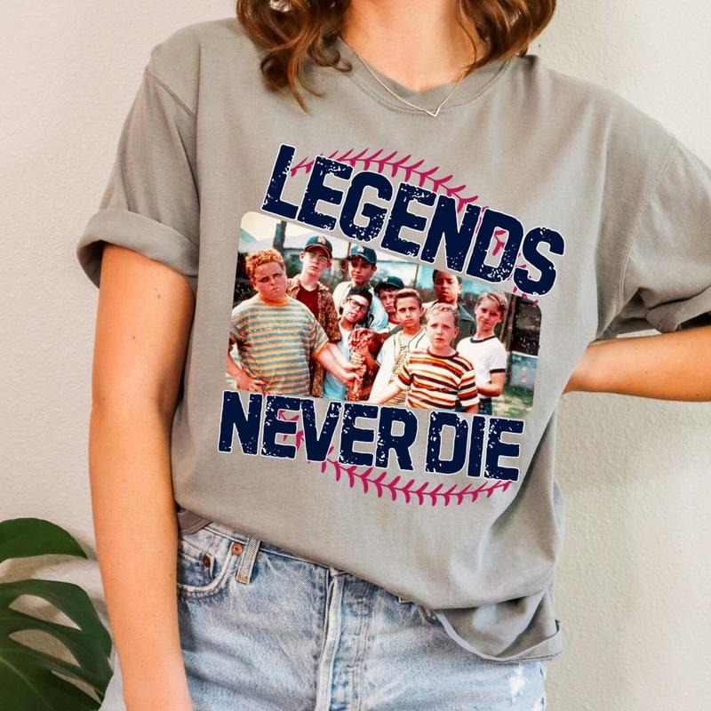 Comfort Colors 1990s Sandlot Legends Never Die Squad Crew Shirt Best Price