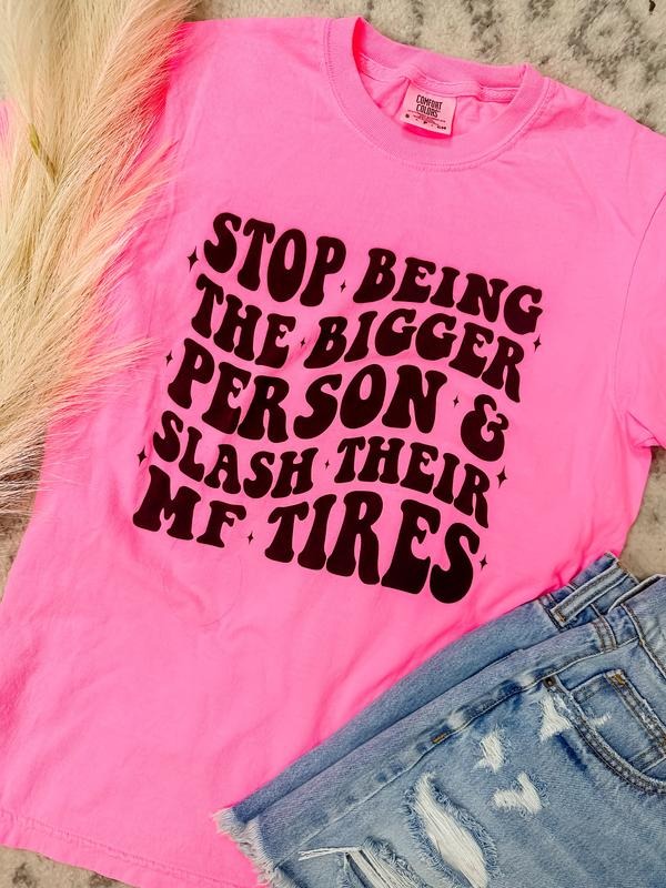 Comfort Colors Bigger Person Graphic Tee