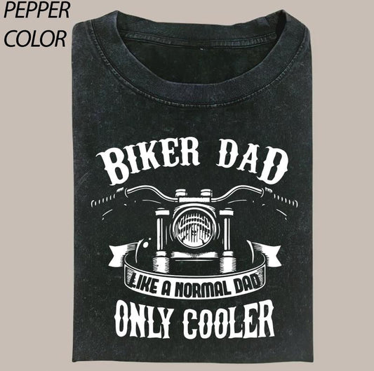 Comfort Colors Biker Dad Like A Normal Dad Only Cooler Vintage Graphic Shirt, Fathers Day Gifts Gift For Dads T-Shirt For Dad, Fathers Day Gift TShirt, Biker dad