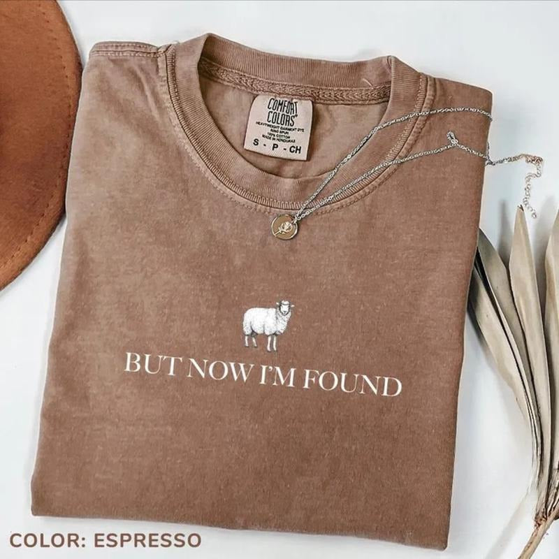 Comfort Colors But Now I'm Found T-Shirt, Christian tShirt, Religious t-Shirt, Bible Verse tShirt, God Lover t-Shirt, Christian Mom Tee, Mom Gifts