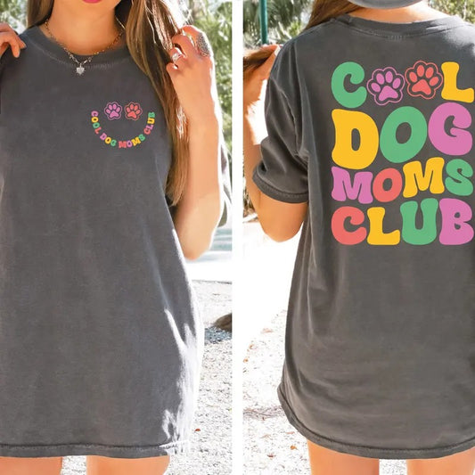 Comfort Colors Cool Dog Moms Club Shirt Dog Mom Gift Mothers Day Gift For Dog Mom Dog Lover Gift Dog Grandma Shirt Dog Owner Parents TK43GN