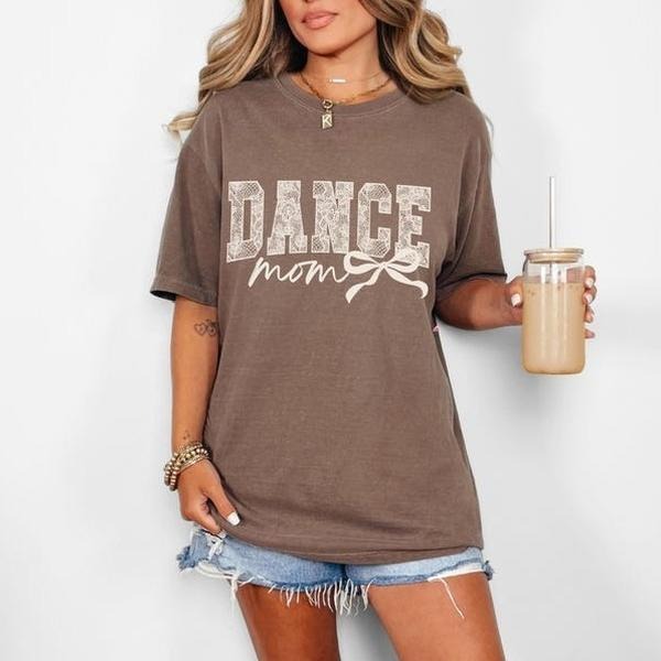 Comfort Colors Coquette Dance Mom Shirt, Dance Mom Tee, Ballet Mom Gift, Dance Mama Shirt, Ballet Mom T-shirt, Gift for Dance Mom, Cute Tee
