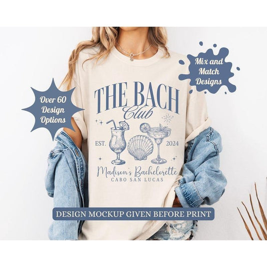 Comfort Colors Customized Bachelorette Shirts, Nashville Bachelorette Party Shirts, Austin Bachelorette, Bach Club Shirts, Beach Bach Shirt