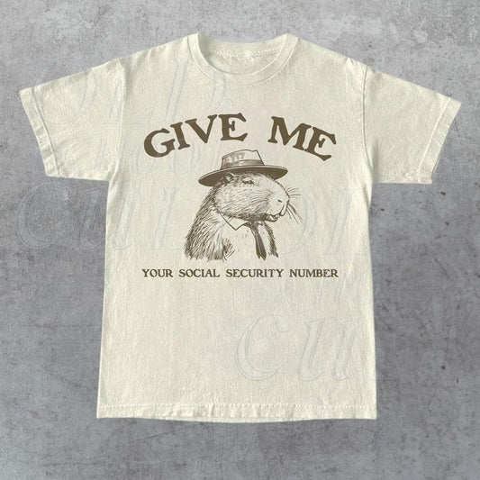 Comfort Colors Funny Capybara Retro Graphic Shirt, Vintage 90s Capybara Shirt, Nostalgia Gag Tee, Unisex Adult Cowboy T-Shirt, Funny Gifts Cotton