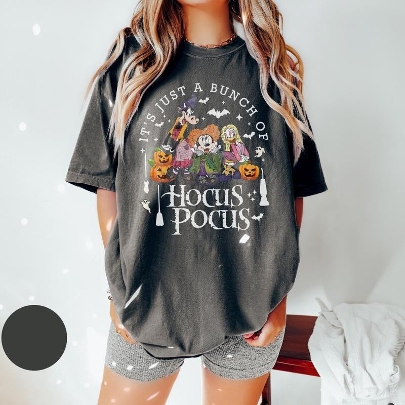 Comfort Colors Halloween Hocus Pocus Shirt, Mic.key and Friends Halloween Shirt, Spooky Season Shirt