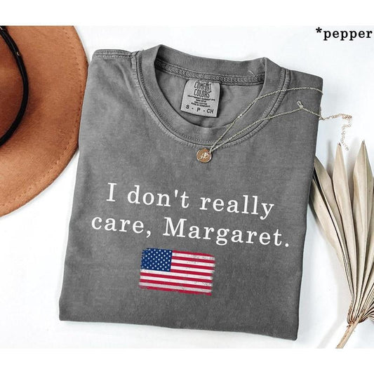 Comfort Colors I Don't Really Care Margaret-Vance Shirt, Funny Minimalist JD Vance Shirt, Shirt, Republican Trum Support