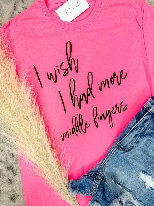 Comfort Colors Middle Fingers Graphic Tee