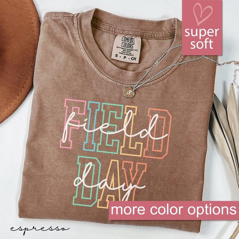 Comfort Colors School Field Day Shirt, Last Day Of School Shirts, Happy Field Day Tee, Teacher Life Shirt, Summer Tee WOUGM
