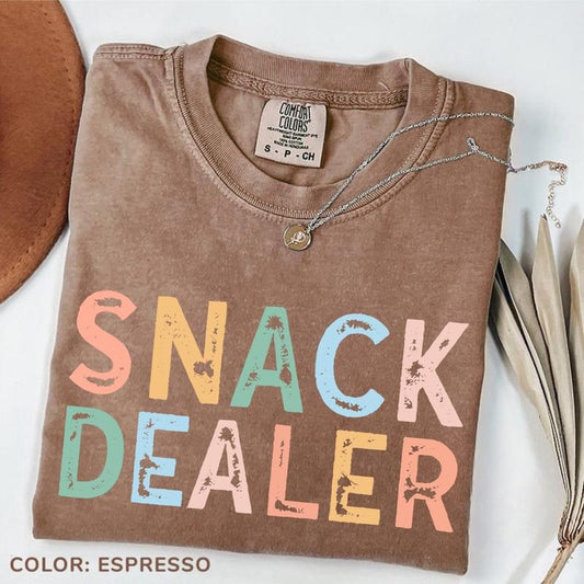 Comfort Colors Snack Dealer T-Shirt, Funny Mom T-Shirt, Mom of Twins Triplets Gift, Mothers Day Shirt, Cute Mom Tee, Trendy Graphic Tee