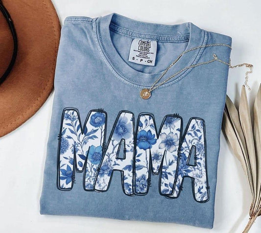 Comfort Colors Vintage floral Mama t-shirt, Mama T-Shirt, Strong Woman Shirt, gift for mothers day, Mama tee, Graphic Tee, Women's T-Shirtstyle{n002}4