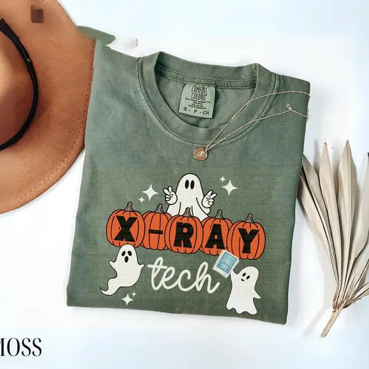 Comfort Colors X-Ray Tech Halloween Shirt, Halloween X-ray Technician Shirt, X-Ray Squad Shirt, Xray Tech Menswear Top
