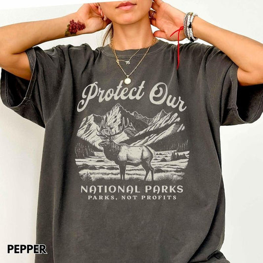 Comfort color Support National Parks Shirt, Subtle Anti Shirt, Yosemite Joshua Park Tee