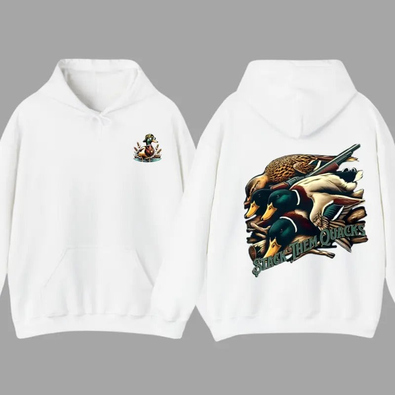 Comfortable Sand Hoodie with Playful Duck Graphic, Perfect for Fall and Winter Outdoor Fun - Unisex Menswear Stylish Menswear Stylish