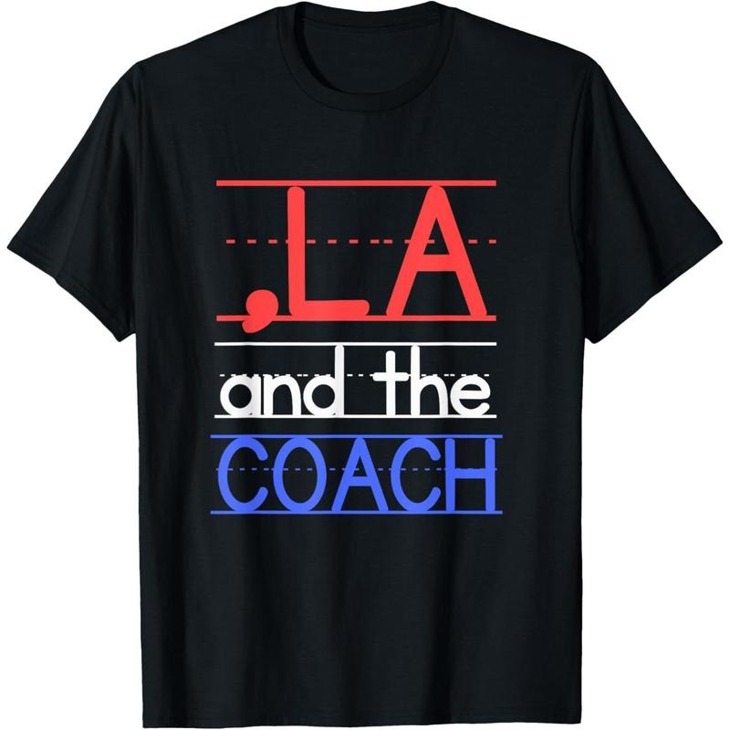 Comma La and the Coach Harris Walz 2024 Educators T-Shirt made in usa