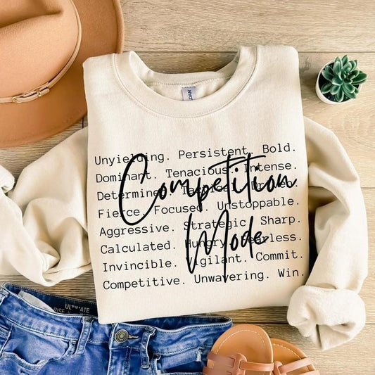 Competition Mode DTF Transfers - THIS IS NOT A SHIRT