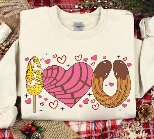 Conchas I Love You St Valentine Sweatshirt Comfortable Cute