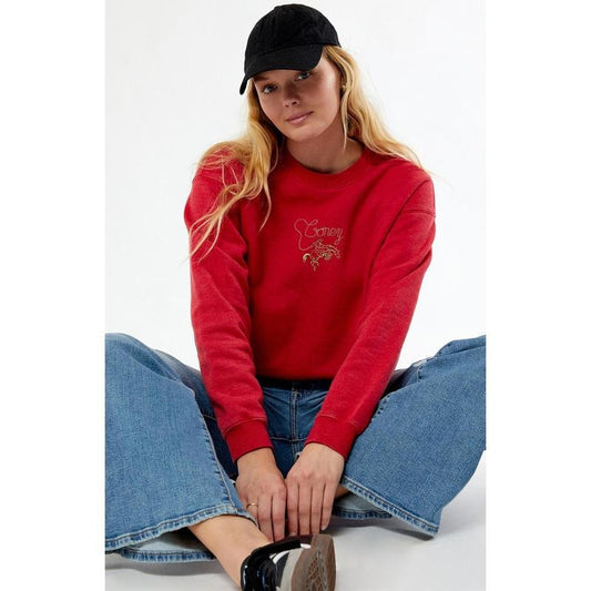 Coney Island Picnic Women's Red Cowboy Lounge Crew Neck Sweatshirt