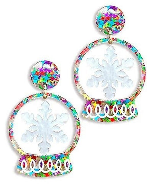 Confetti Snow Globe Earrings *Final Sale*