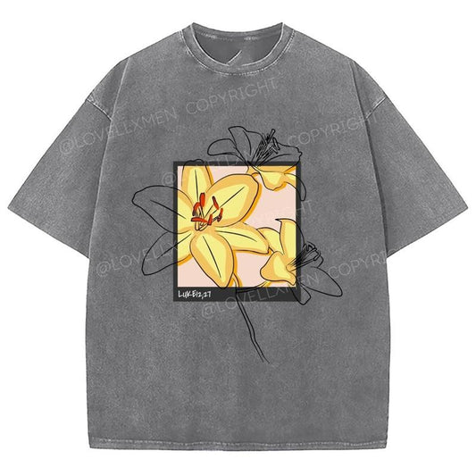 Consider How The Wild Flowers Grow Unixes Washed T-Shirt, Christian Jesus  t shirts, Vintage 90s Graphic Tee Gift Cotton Top Womenswear Bottomstyle{n002}2