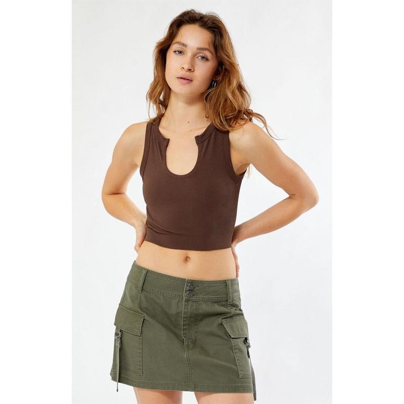 Contour Women's Maven Seamless Notched Tank Top