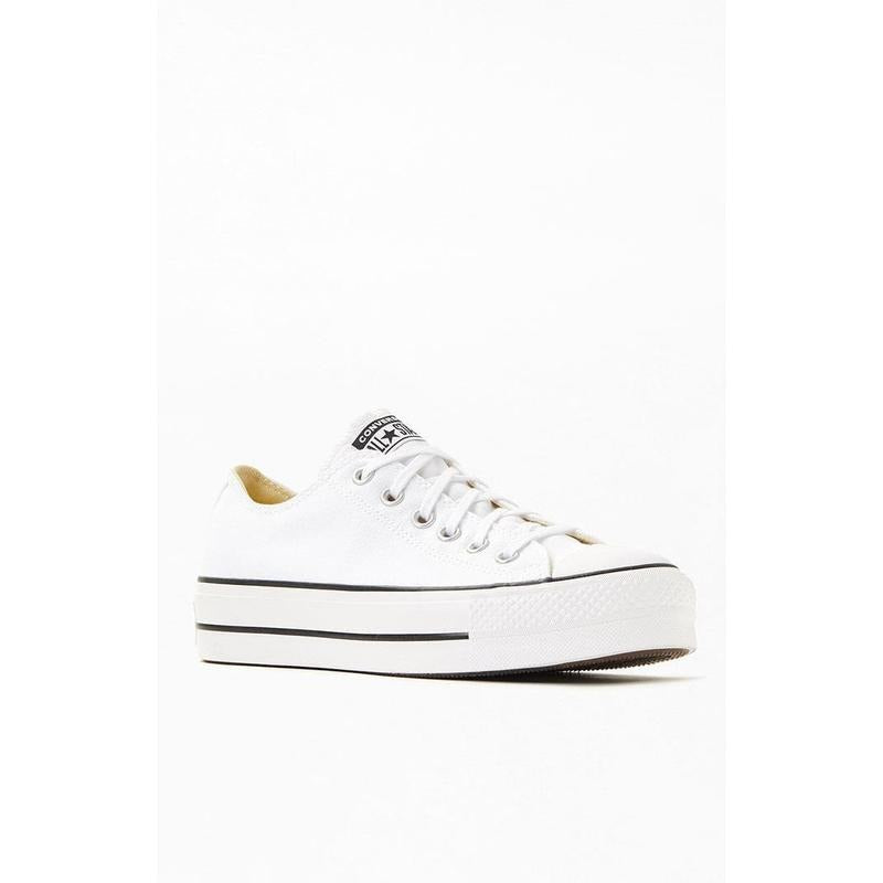 Converse Women's Women's White Chuck Taylor Platform Low Top Sneakers - Multicolor