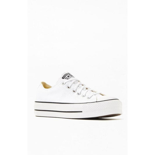 Converse Women's Women's White Chuck Taylor Platform Low Top Sneakers - Multicolor