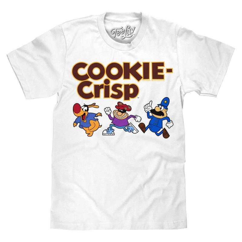 Cookie Crisp Cereal Mascot T-Shirt - White