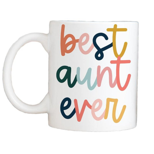 Cool Aunt Mug, Auntie Gift, New Aunt Coffee Mug, Aunt Ever Mug, Auntie Mug, Aunt Gift, Auntie Rainbow Mug, Gift For Auntie Mug, 11 15oz Ceramic Cup