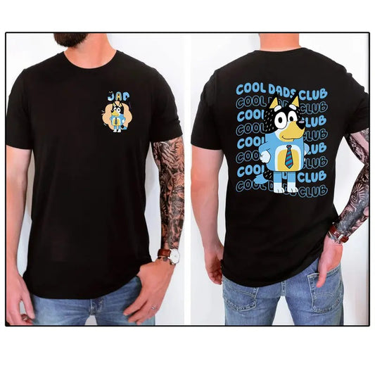 Cool Dads Club Blue T-Shirt Sweatshirt Hoodie, Blue Father's Day Shirt, Bandit Cool Dad Club Shirt, Dad Birthday Gift, Blue Dad Club Shirt