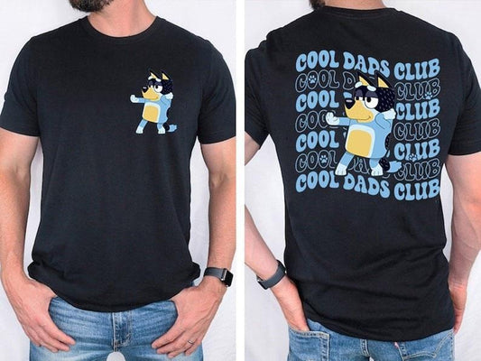 Cool Dads Club Bluey Tee Shirt, Bluey Dad Tee Shirt, Cool Dad Bluey T-Shirt, Bandit Bluey Tee Shirt, Bingo Bluey Cartoon Shirt | Bluey Character Sweatshirt| Bluey Family Tee| Bluey Friends Shirt | Bluey Tee| Bluey Shir | Bluey Dad Shirt