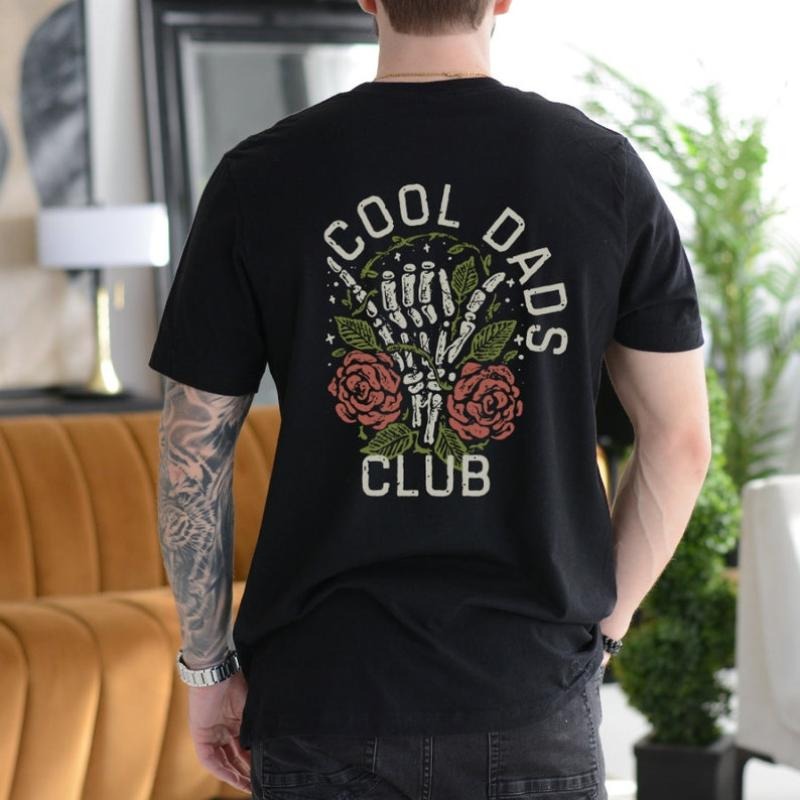 Cool Dads Club Shirt, Dad Life Tee, Skeleton Hand, First Fathers Day Present, Dad of Girl, Dad with boys, Gift For Husband, Daddy T-shirt