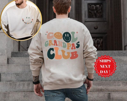 Cool Grandpas Club Sweatshirt, Grandpa Sweatshirt, Grandpa Shirt, Gift For Grandpa, Grandpa Gift, Cool Grandpa Shirt, Gramps Hoodie, T-shirt and sweater 2 sides, Gifts for dad, grandpa