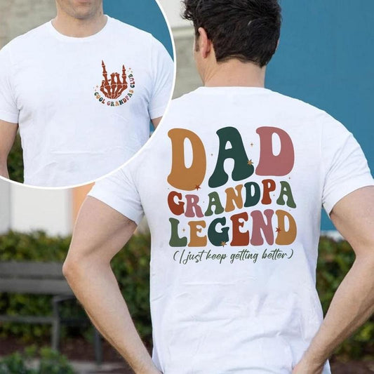 Cool Grandpas Club T-Shirt, Grandpa T-Shirt, Grandpa Shirt, Gift For Grandpa, Fathers Day Gifts, Grandpa Gift, Cool Grandpa Shirt v2