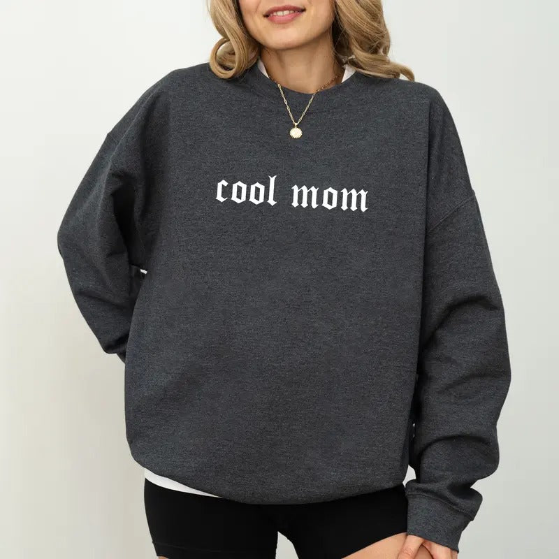 Cool Mom Sweatshirt, Retro Mom's Life Sweater, Funny Mama Graphic Shirt, Mom Appreciation Clothing Gifts, Best Mother Long Sleeve Pullover