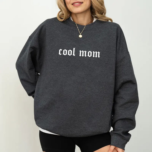 Cool Mom Sweatshirt, Retro Mom's Life Sweater, Funny Mama Graphic Shirt, Mom Appreciation Clothing Gifts, Best Mother Long Sleeve Pullover