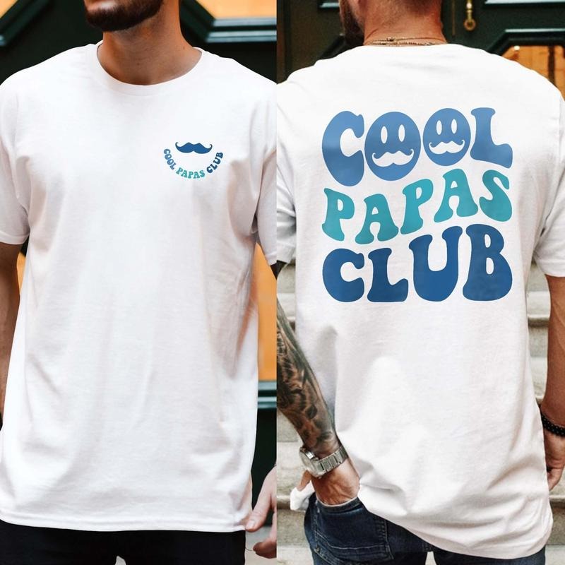 Cool Papas Club Shirt for Men, Cool Grandpa Sweatshirt, Funny Papa Shirt, New Grandpa Gifts, Grandpa Birthday Gift, Best Dad Gift for Him