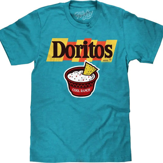 Cool Ranch Doritos Vintage Logo T-Shirt - Antique Sapphire