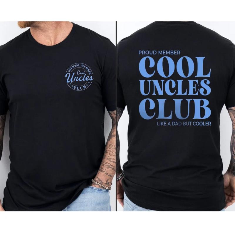 Cool Uncles Club Shirt For Men, Cool Uncle Shirt, Pregnancy Announcement Shirt For Brother, humorous Fathers Day Gift, Unisex Short Sleeve Tee, Crewneck Top