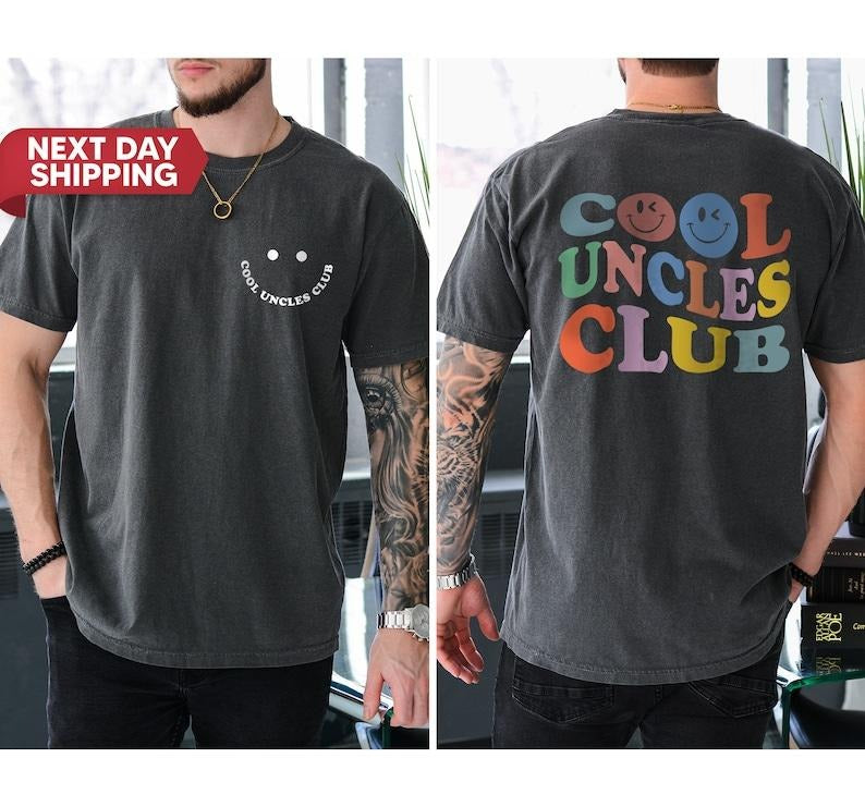 Cool Uncles Club Shirt for Men, Pregnancy Announcement Shirt for Uncle, Christmas Gifts for Uncle, Cool Uncle Shirt Gift for New Uncle Hoodie, T-shirt and sweater 2 sides