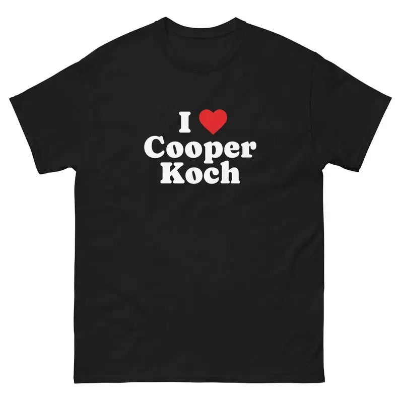 Cooper Koch Shirt Gift Present, Gift For Him, Gift For Her, I love T-Shirt, I heart shirt, Love Shirt, Unisex Shirt Casual Classic