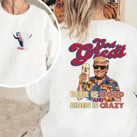 Coor Light Beer Is Good & BiDden is Crazy Shirt Summer Tee