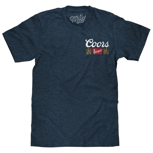 Coors Banquet Golden Colorado T-Shirt - Blue graphic tee