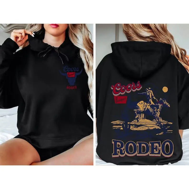 Coors Cowboy Sweatshirt,Retro Coors Cowboy Sweater, The Original Coors Cowboy Sweater, Desert Sweater, Western Sweater, Country Girl Sweater