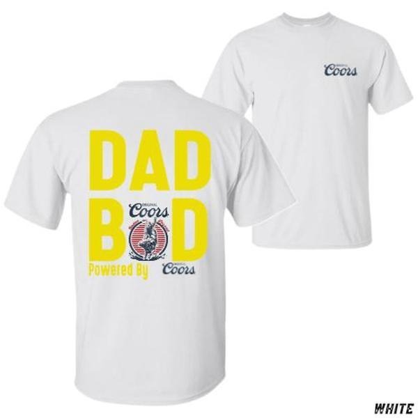 Coors Dad Bod Graphic Tee - Unisex Relaxed Fit T-Shirt for Men - Ideal Father's Day Gift - Stylish and Fun Gift for Him, Streetwear, Everyday Wear, Trendy Clothing, Casual Wear