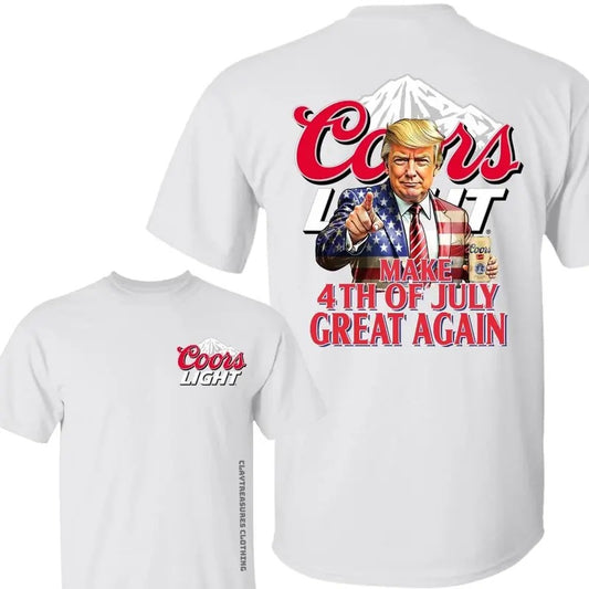 Coors Light Trump T-shirt - Make 4th Of July Great Again, Patriotic Beer Shirt for Men and Women