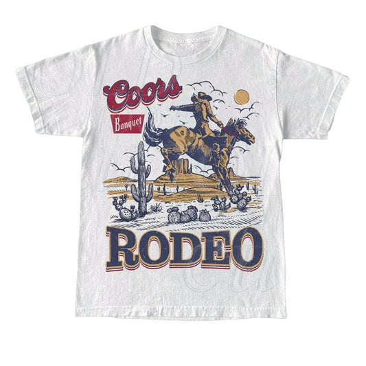 Coors Rodeo 90s Cowboy T-Shirt, Vintage 2000s Graphic Western Shirt, Retro Coors Tee, Rodeo Relaxed Adult Unisex Shirt, Wild West