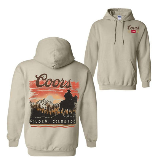 Coors Rodeo Crewneck Sweatshirt, Retro Coors Cowboy Shirt Vintage, Coors Banquet Western Shirt