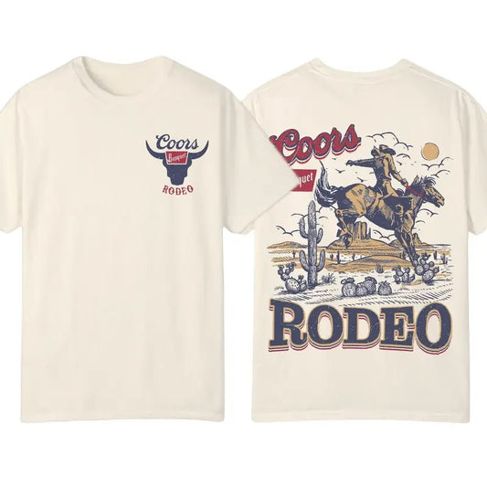 Coors Rodeo T-shirt, Cowboys The Original T-shirt, Retro Style, Men's Tshirt, Men's Clothes